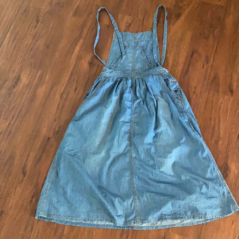 Adorable Jean overall dress